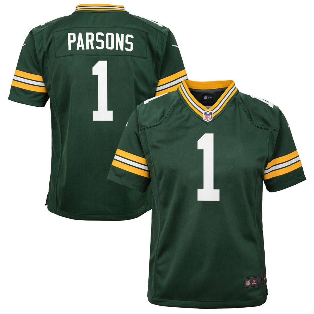 Micah Parsons Green Bay Packers Nike Youth White Game Jersey - White