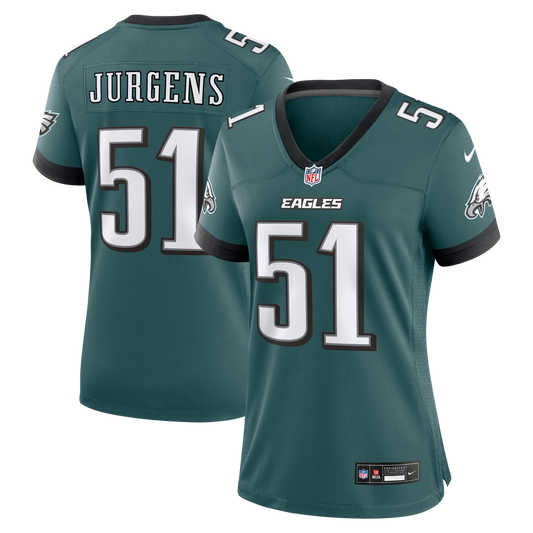 Cam Jurgens Philadelphia Eagles Nike Women's Team Game Jersey -  Midnight Green