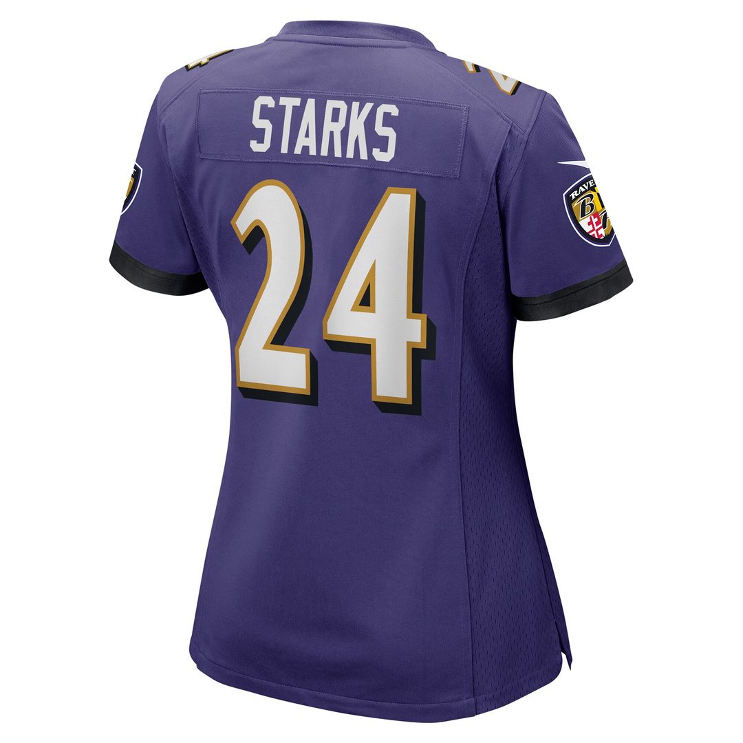 Malaki Starks Baltimore Ravens Nike Women's Team Game Jersey -  Purple
