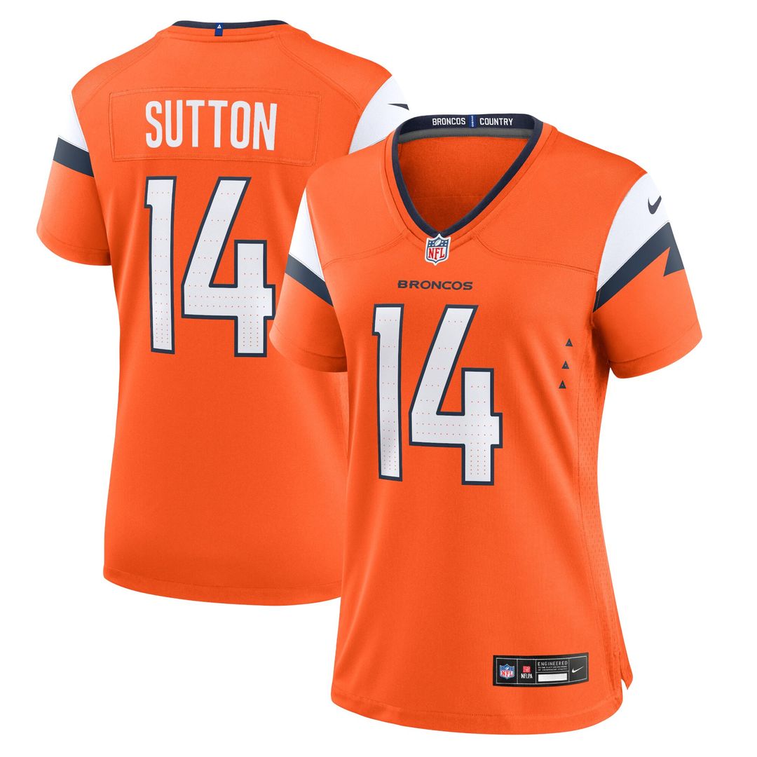 Courtland Sutton Denver Broncos Nike Women's Team Game Jersey - Orange