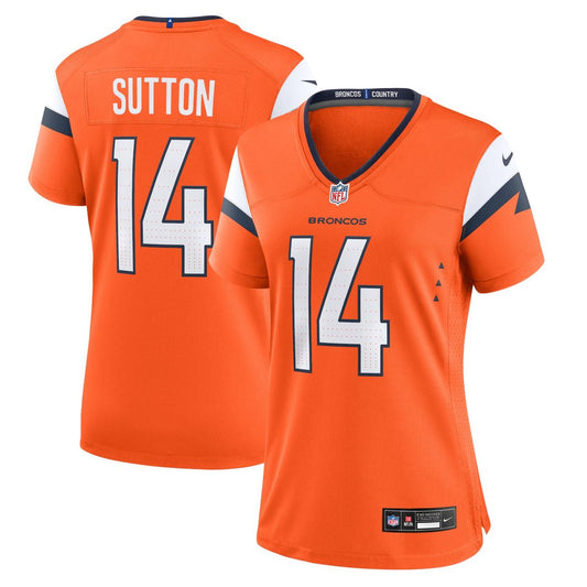 Courtland Sutton Denver Broncos Nike Women's Team Game Jersey - Orange