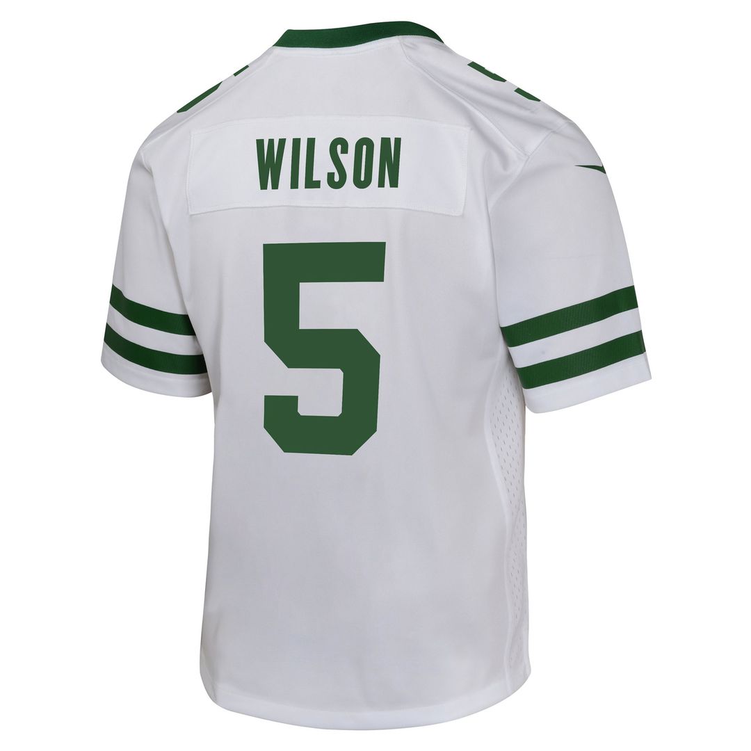 Garrett Wilson New York Jets Nike Youth Game Jersey - Black