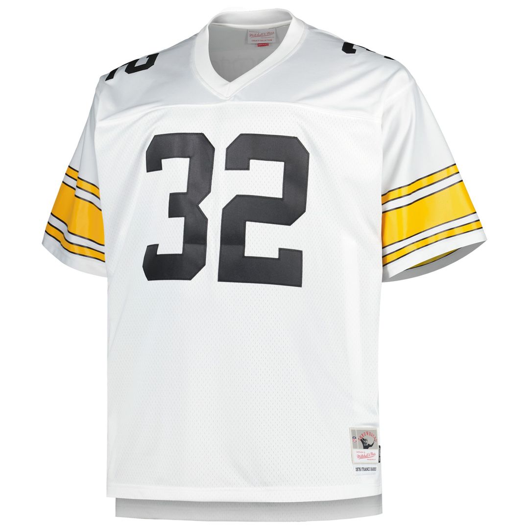 Franco Harris Pittsburgh Steelers Mitchell & Ness Big & Tall 1976 Legacy Retired Player Jersey - Black