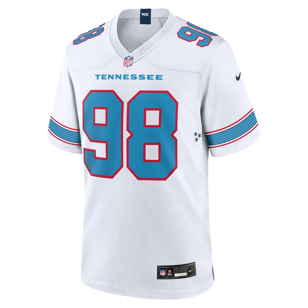 Jeffery Simmons Tennessee Titans Nike Game Jersey - White