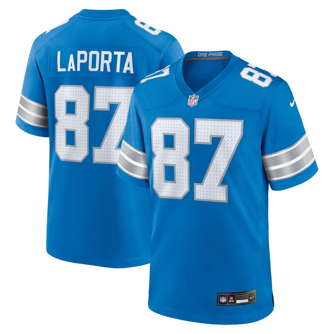 Sam LaPorta Detroit Lions Nike White Game Jersey -  White
