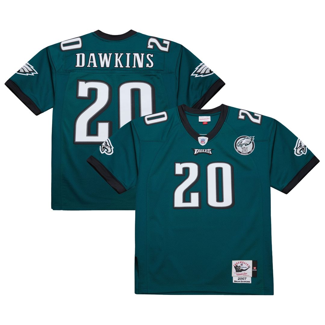 Brian Dawkins Philadelphia Eagles Mitchell & Ness 2007 Authentic Throwback Retired Player Jersey - Green