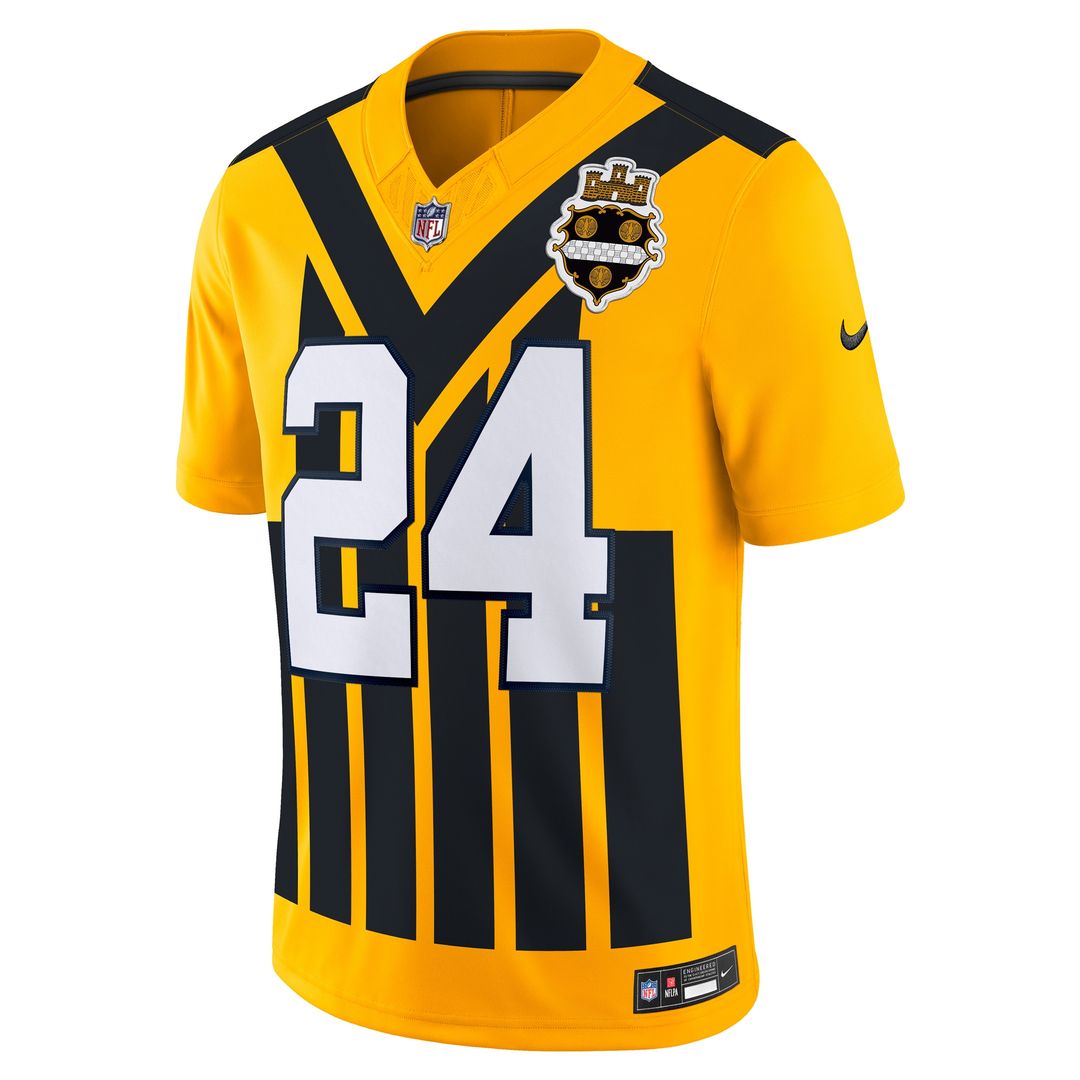 Joey Porter Jr. Pittsburgh Steelers Nike Alternate 1933 Throwback Vapor F.U.S.E. Limited Jersey - Gold