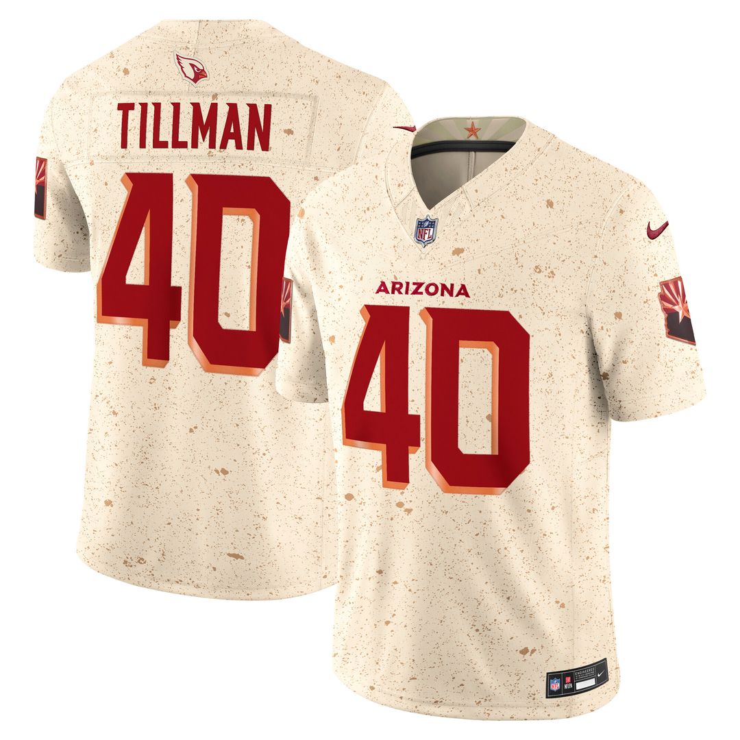 Pat Tillman Arizona Cardinals Nike 2025 Rivalries Collection Stitched Limited Jersey - Natural