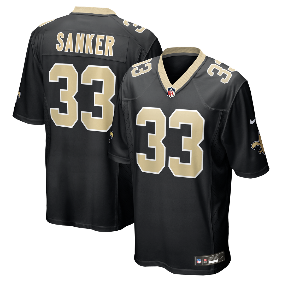 Jonas Sanker New Orleans Saints Nike Team Game Jersey -  Black