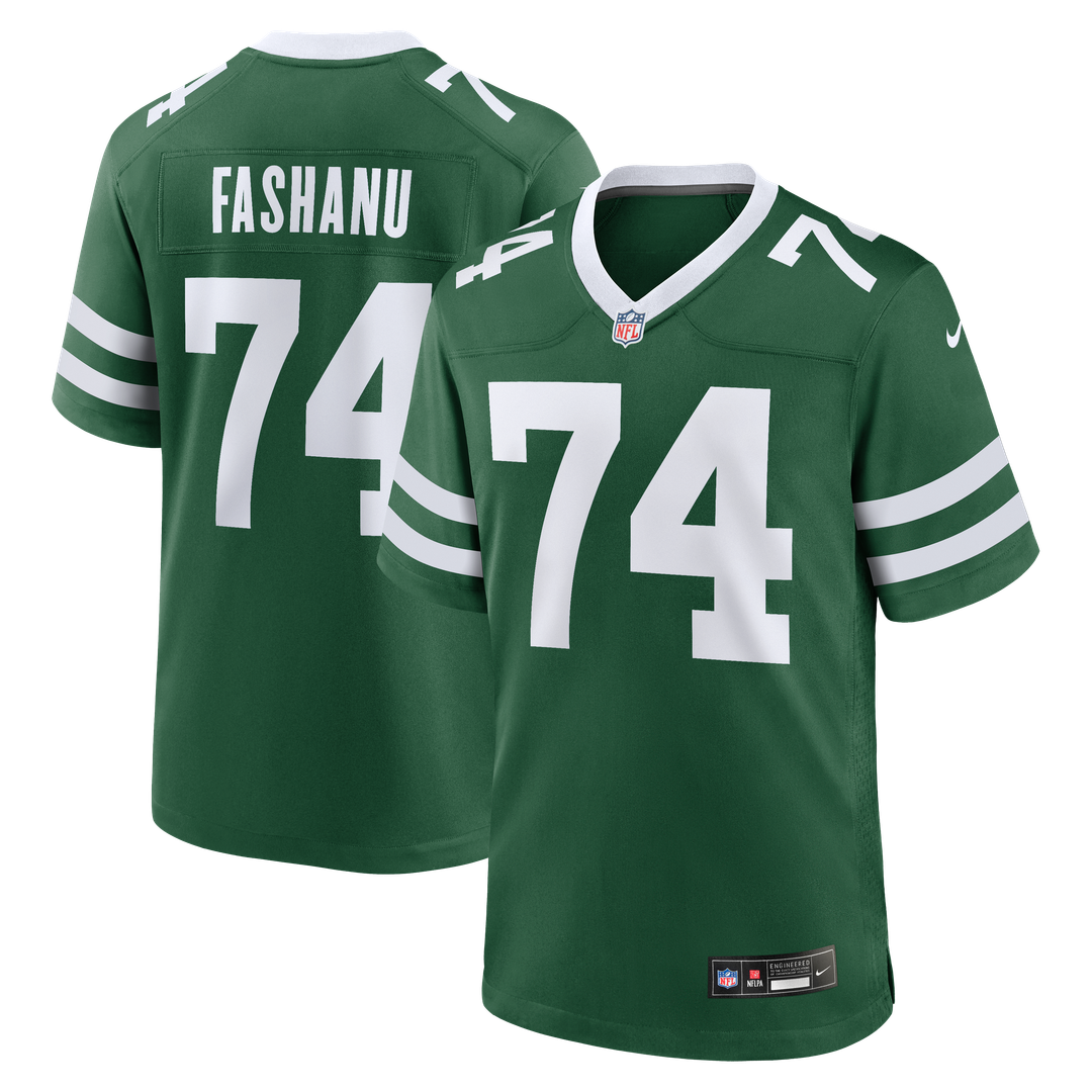 Olu Fashanu New York Jets Nike  Player Game Jersey - Gotham Green
