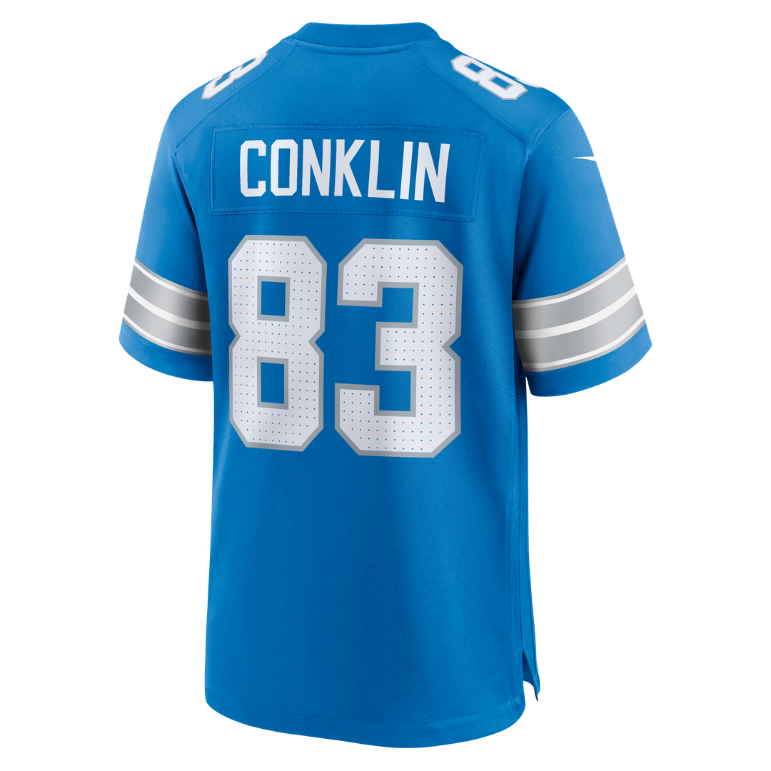 Tyler Conklin Detroit Lions Nike Team Game Jersey -  Blue