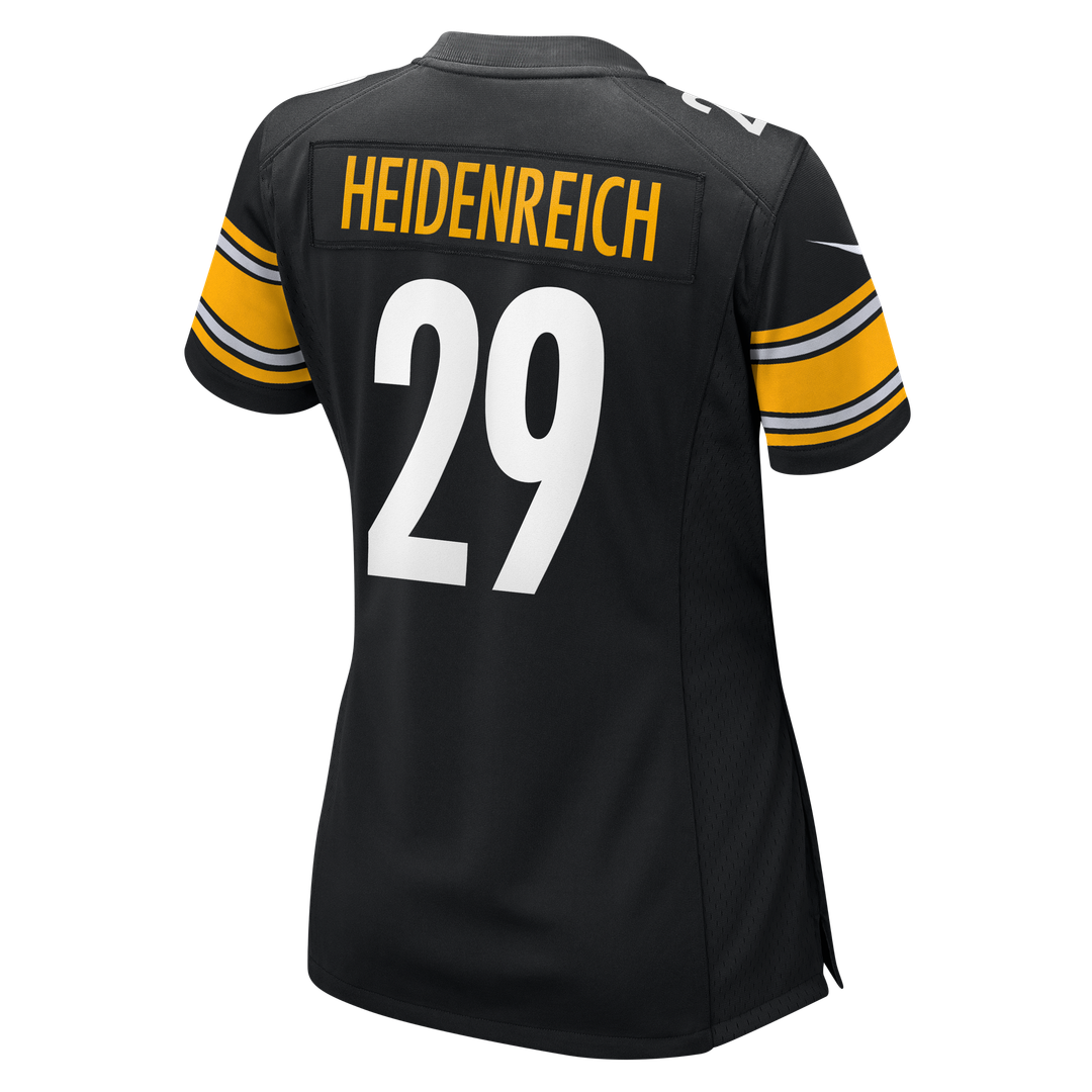 Eli Heidenreich Pittsburgh Steelers Nike Women's Team Game Jersey -  Black