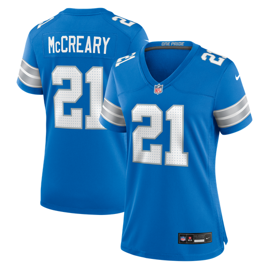 Roger McCreary Detroit Lions Nike Women's Team Game Jersey -  Blue
