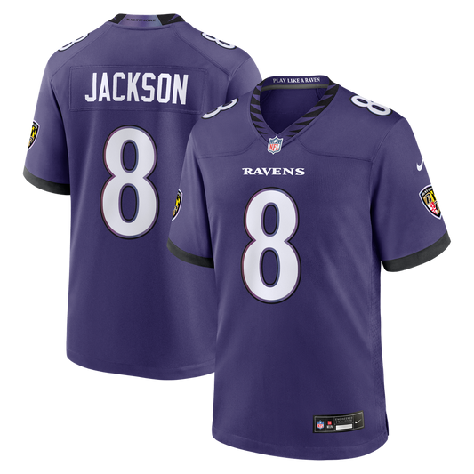 Lamar Jackson Baltimore Ravens Nike Team Game Jersey - Purple