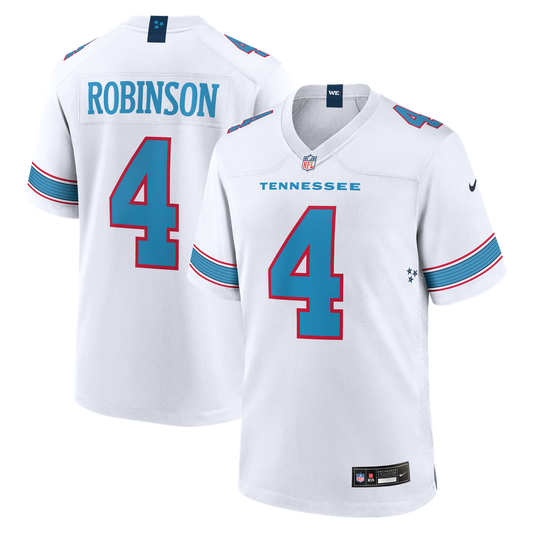 Wan'Dale Robinson Tennessee Titans Nike Game Jersey - White