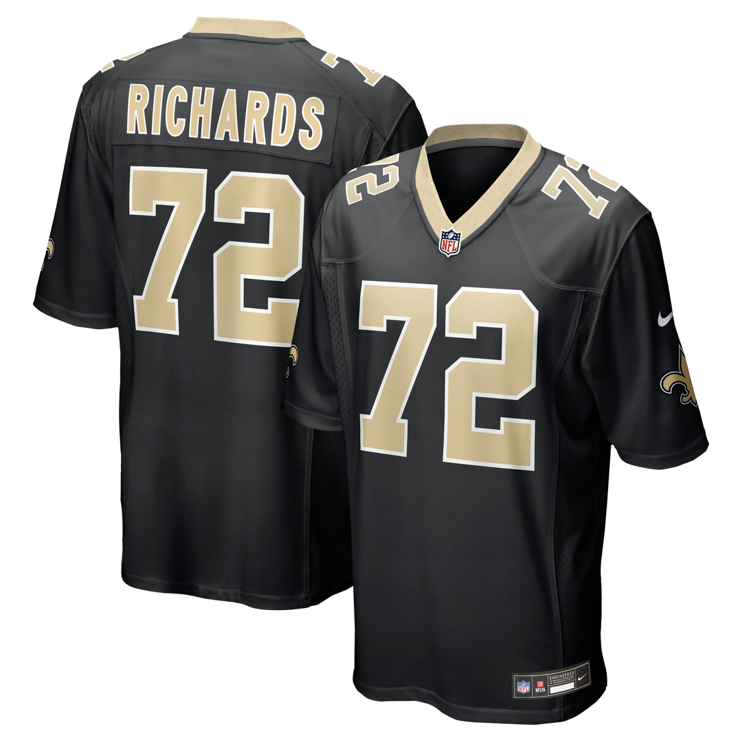 Asim Richards New Orleans Saints Nike Team Game Jersey -  Black