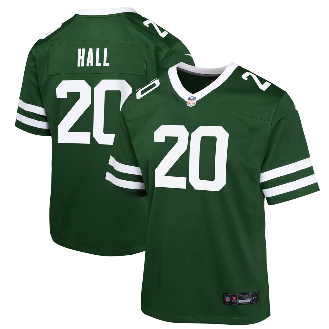 Breece Hall New York Jets Nike Youth Game Jersey - Black