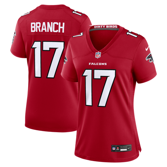 Zachariah Branch Atlanta Falcons Nike Women's Team Game Jersey - Red