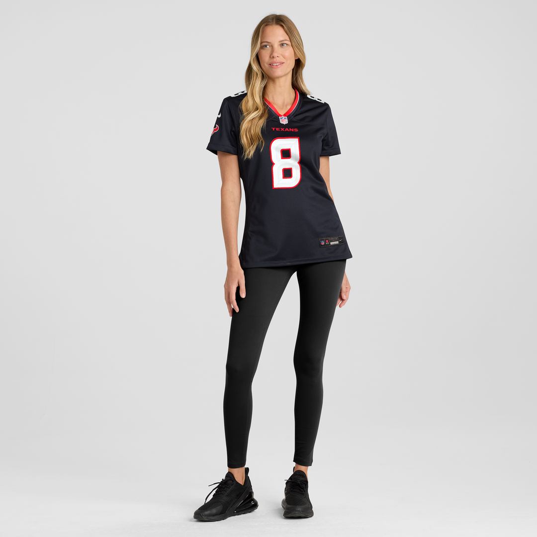 Cade Stover Houston Texans Nike Women's Team Game Jersey -  Navy