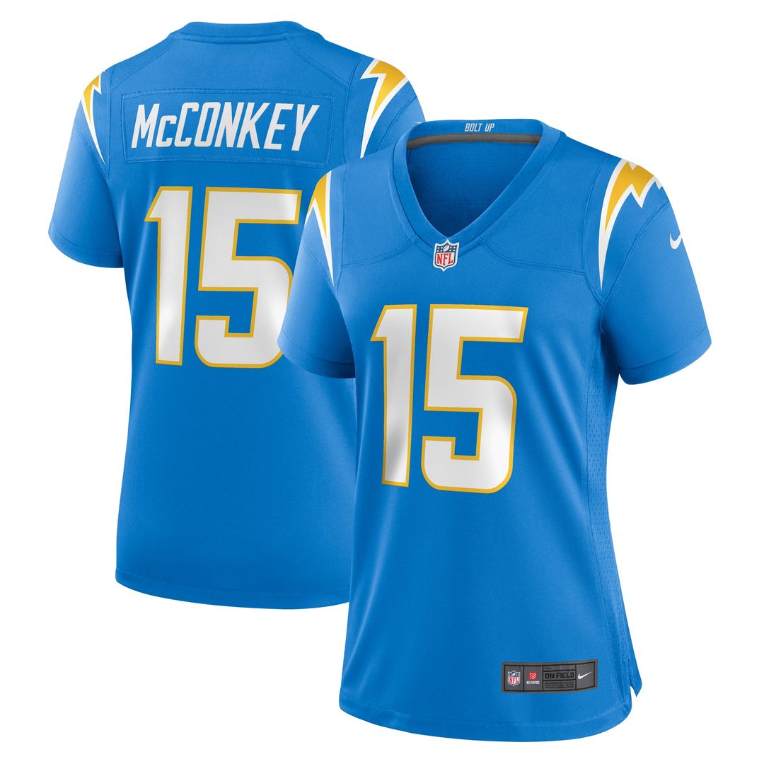 Ladd McConkey Los Angeles Chargers Nike Women's Alternate Super Chargers Game Jersey - Navy
