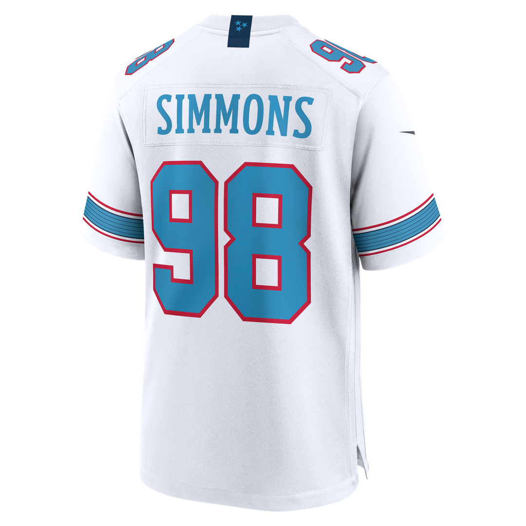 Jeffery Simmons Tennessee Titans Nike Game Jersey - White