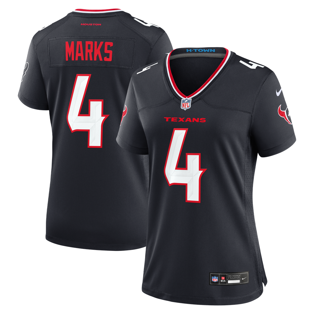 Woody Marks Houston Texans Nike Women's Team Game Jersey -  Navy