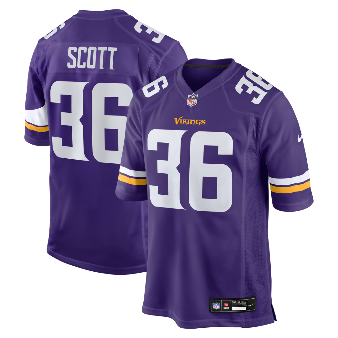 Zavier Scott Minnesota Vikings Nike Team Game Jersey -  Purple