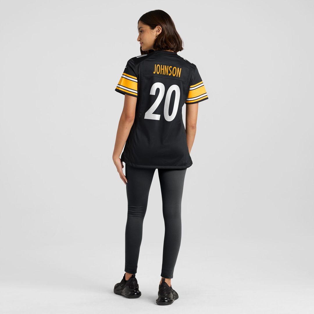 Kaleb Johnson Pittsburgh Steelers Nike Women's Team Game Jersey -  Black