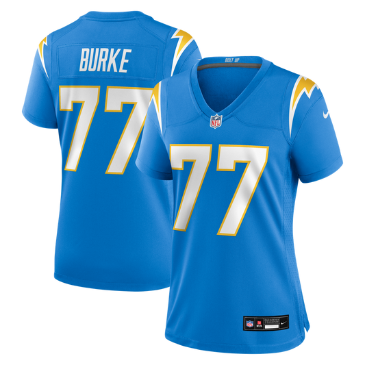 Travis Burke Los Angeles Chargers Nike Women's Team Game Jersey -  Powder Blue