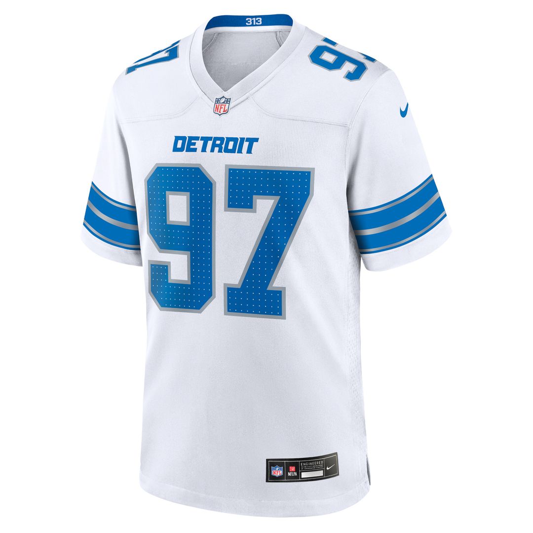 Aidan Hutchinson Detroit Lions Nike 2nd Alternate Game Jersey - Black