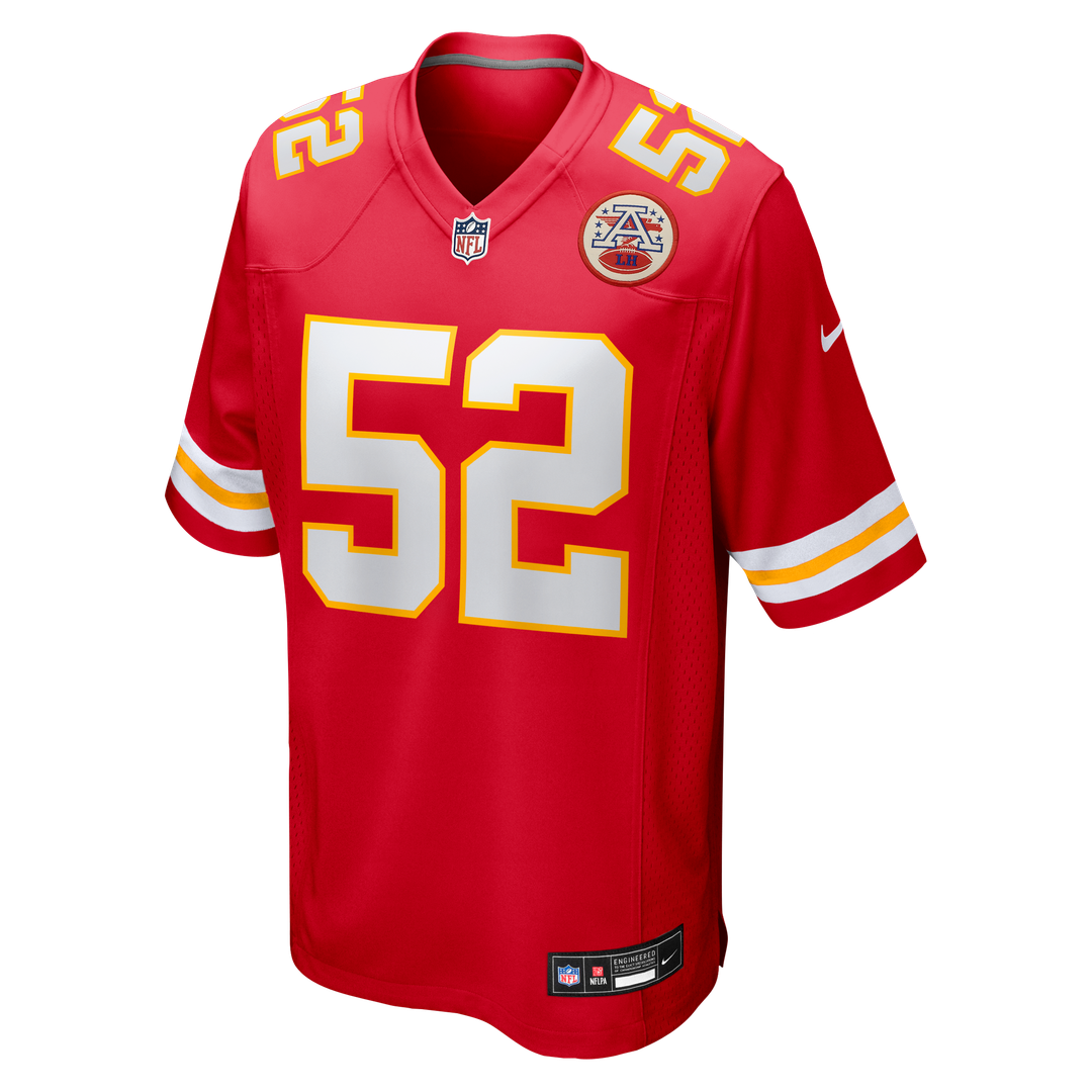Creed Humphrey Kansas City Chiefs Nike Game Jersey - Red