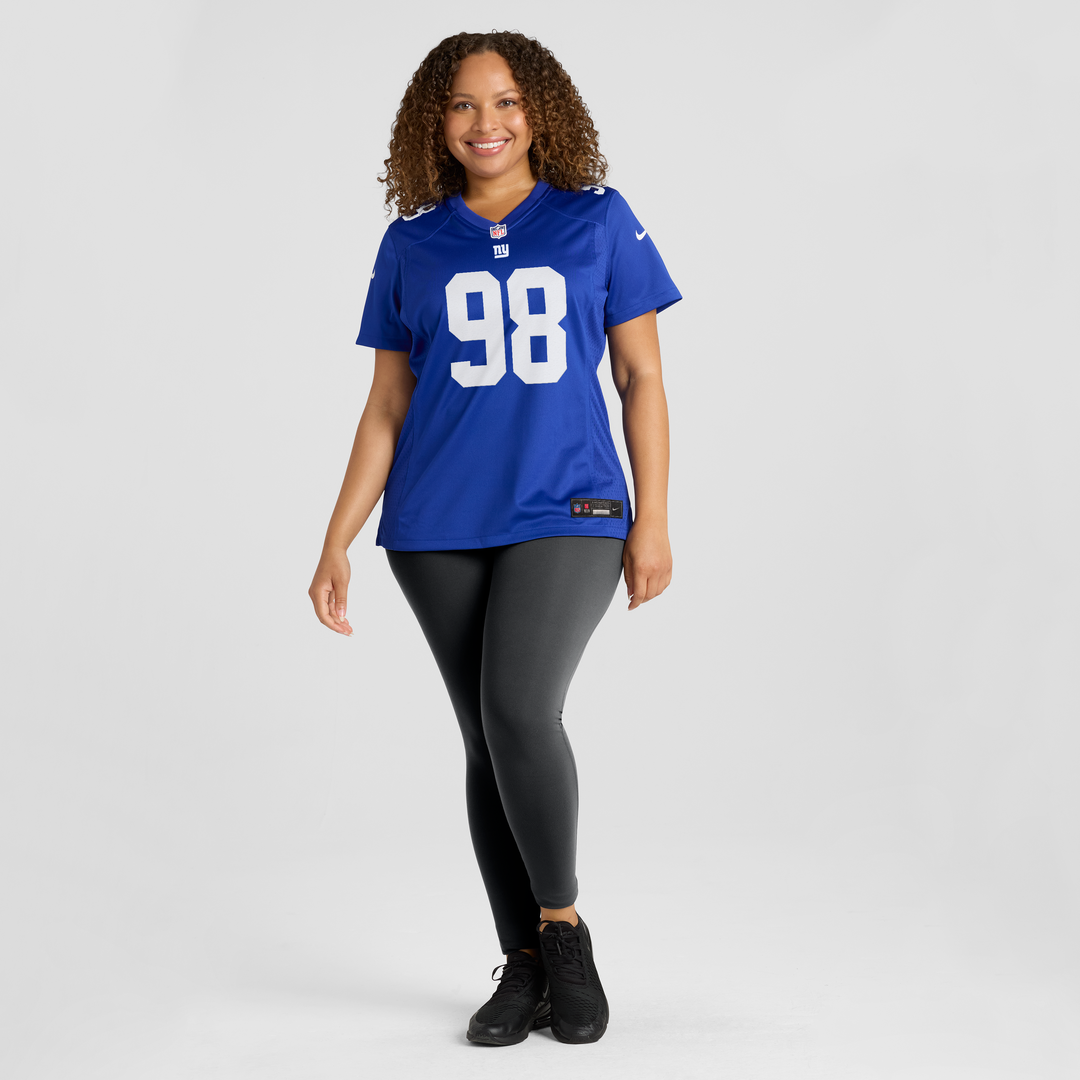 Leki Fotu New York Giants Nike Women's Team Game Jersey - Royal