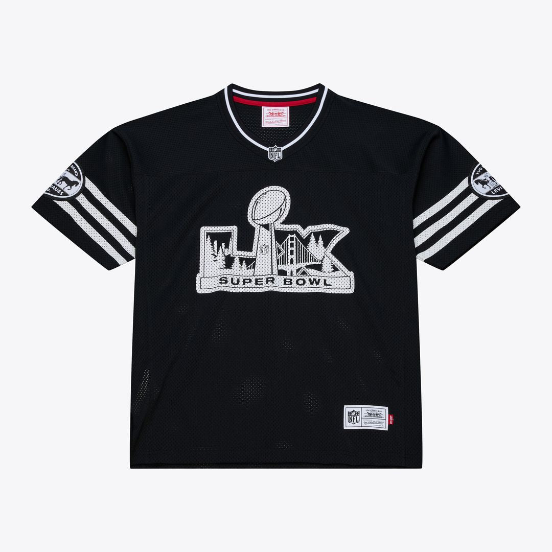 Super Bowl LX Mitchell & Ness x Levi's Unisex Legacy Jersey - Black
