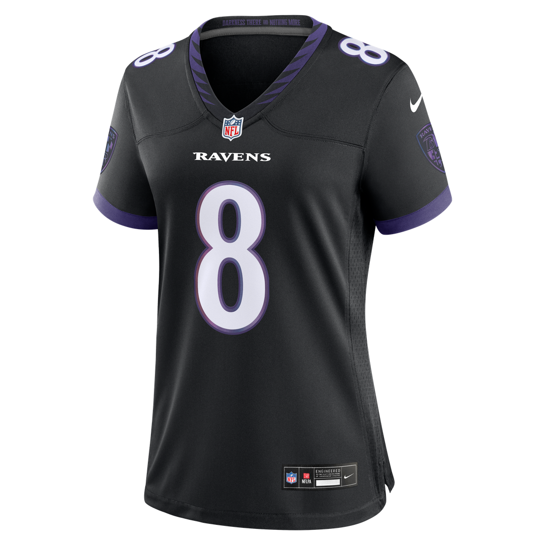 Lamar Jackson Baltimore Ravens Nike Women's Alternate Game Jersey - Purple