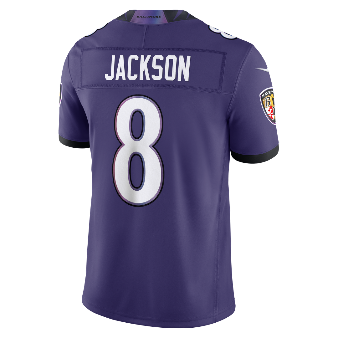 Lamar Jackson Baltimore Ravens Nike Vapor F.U.S.E. Stitched Limited Jersey - Purple