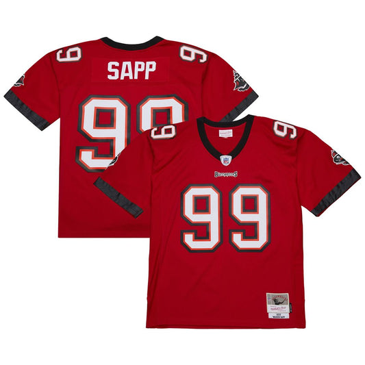 Warren Sapp Tampa Bay Buccaneers Mitchell & Ness 2002 Legacy Replica Jersey - Red