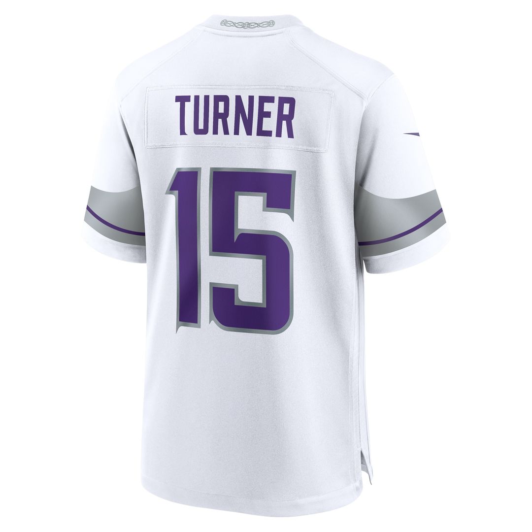 Dallas Turner Minnesota Vikings Nike  Game Jersey -  Purple
