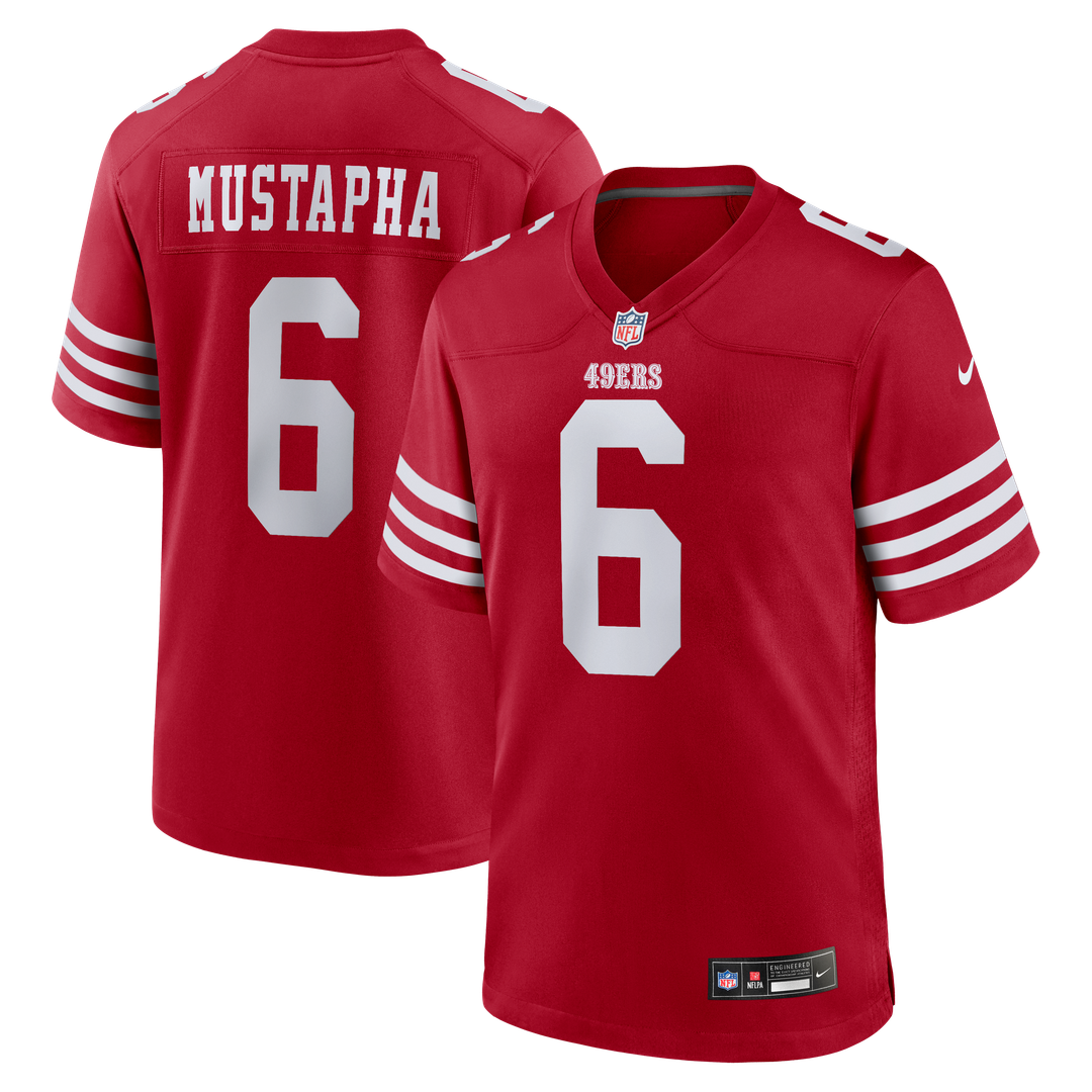 Malik Mustapha San Francisco 49ers Nike  Game Jersey -  Scarlet