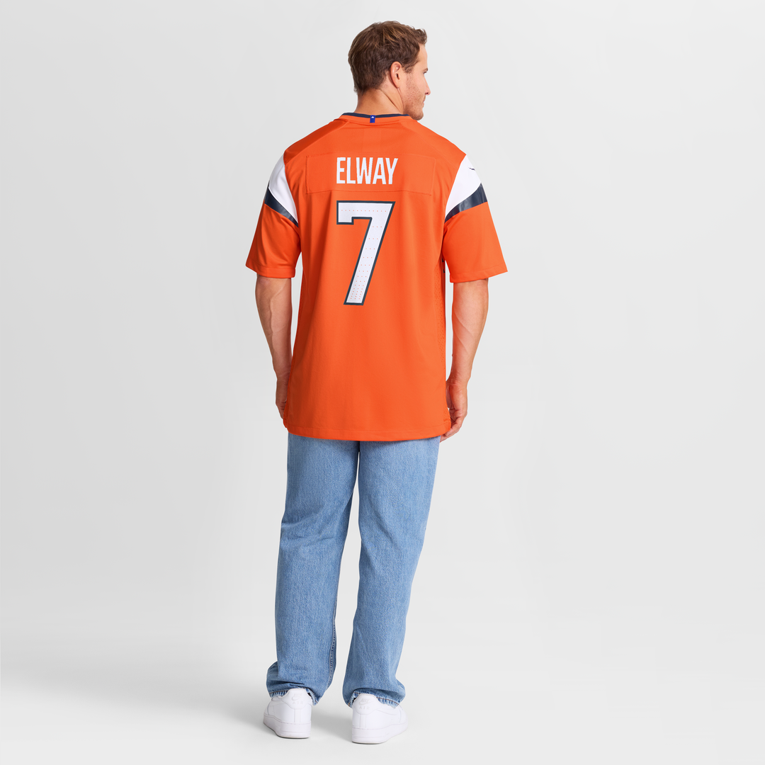 John Elway Denver Broncos Nike Team Retired Player Game Jersey - Orange