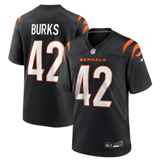 Oren Burks Cincinnati Bengals Nike Team Game Jersey -  Black
