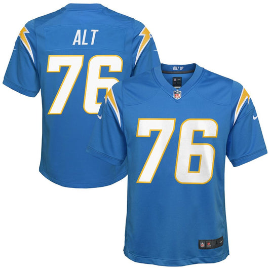 Joe Alt Los Angeles Chargers Nike Youth Game Jersey - Powder Blue