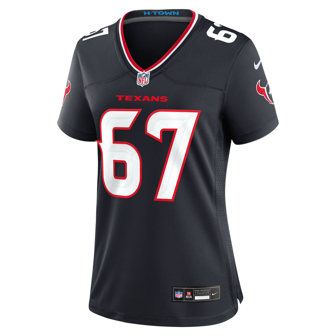 Evan Brown Houston Texans Nike Women's Team Game Jersey -  Navy