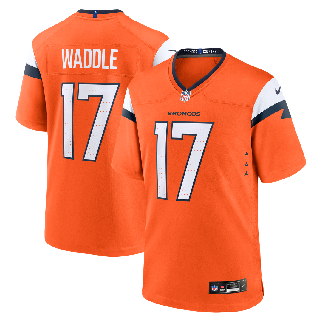 Jaylen Waddle Denver Broncos Nike Game Jersey - Orange