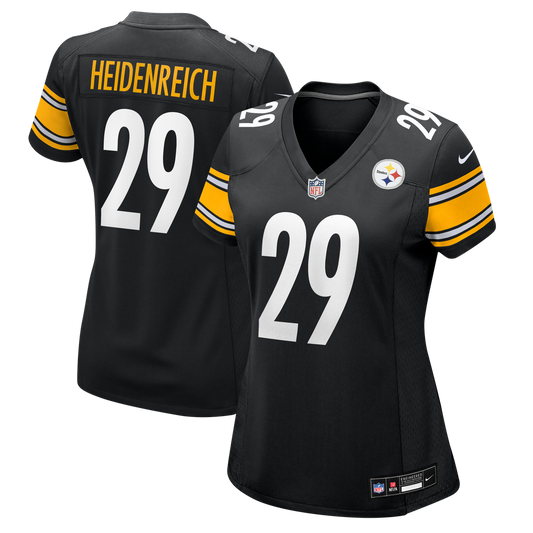 Eli Heidenreich Pittsburgh Steelers Nike Women's Team Game Jersey -  Black