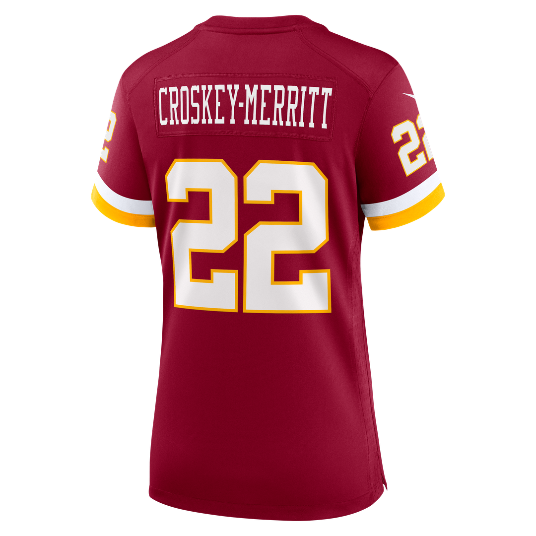 Jacory Croskey-Merritt Washington Commanders Nike Women's Game Super Bowl Era Jersey - White