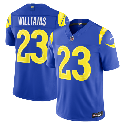 Kyren Williams Los Angeles Rams Nike Vapor F.U.S.E. Stitched Limited Jersey - Royal