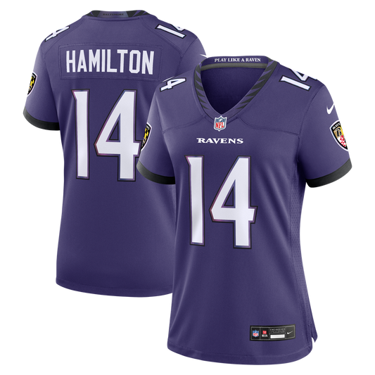 Kyle Hamilton Baltimore Ravens Nike Women's Team Game Jersey - Purple