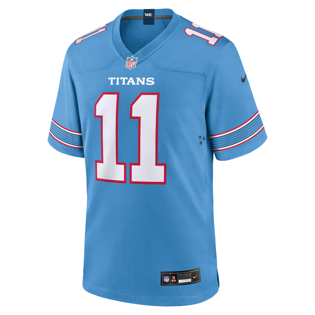 Jermaine Johnson II Tennessee Titans Nike Team Game Jersey - Light Blue