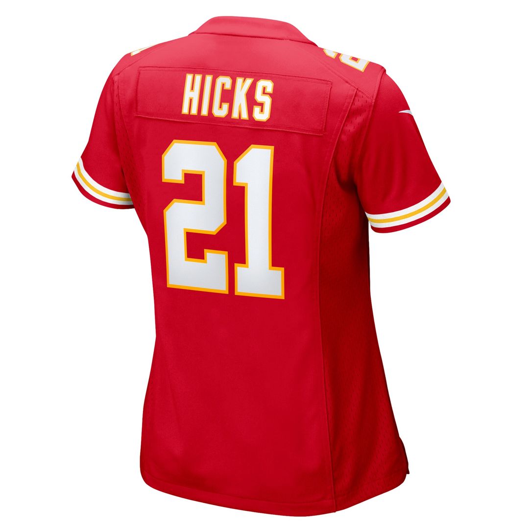 Jaden Hicks Kansas City Chiefs Nike Women's  Game Jersey -  Red