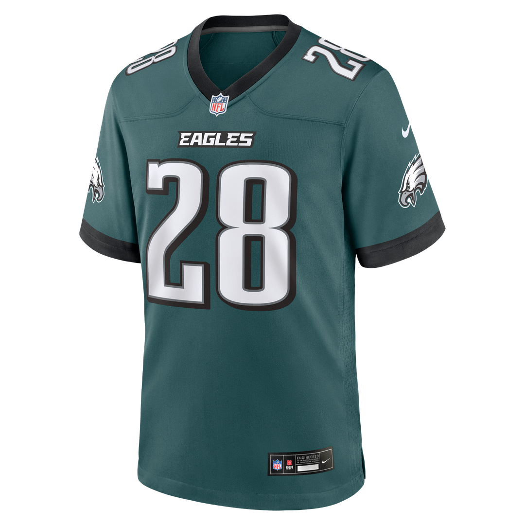 Will Shipley Philadelphia Eagles Nike Team Game Jersey -  Midnight Green